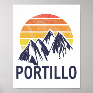 Portillo Chile South America Ski Resort Snowboardi Poster