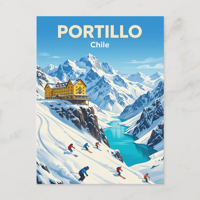 Portillo Ski Resort Chile Postcard (Front)