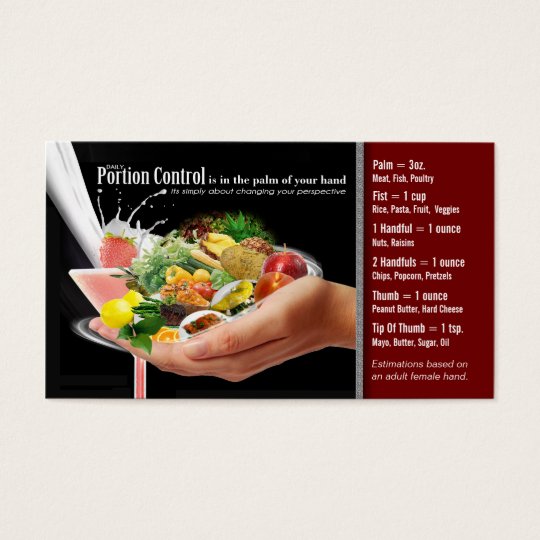 Portion Control Business Card