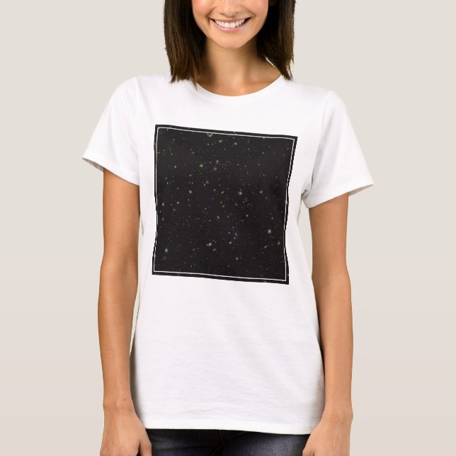 Portion Of Sky With Over 45,000 Galaxies Visible. T-Shirt (Front)