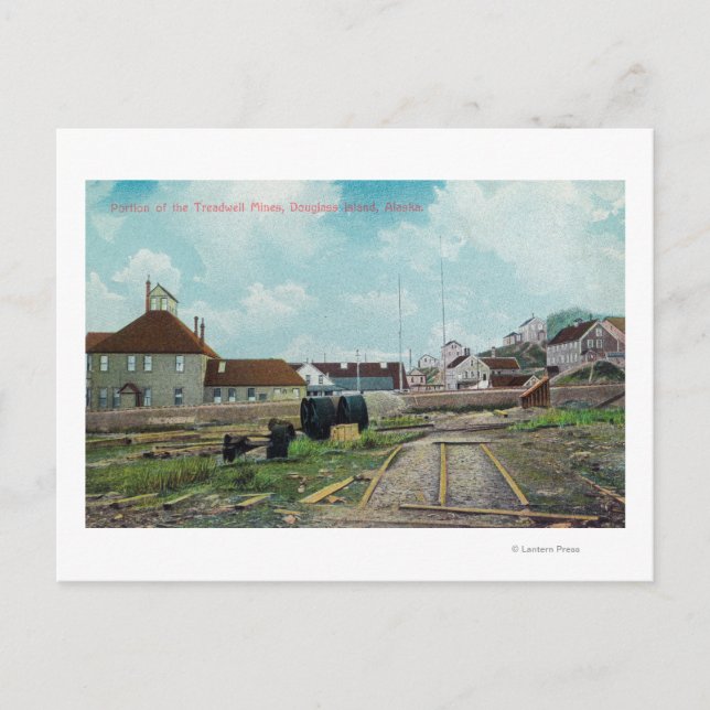 Portion of Treadwell MinesDouglass Island, AK Postcard (Front)