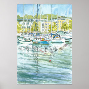 Portishead Marina Poster