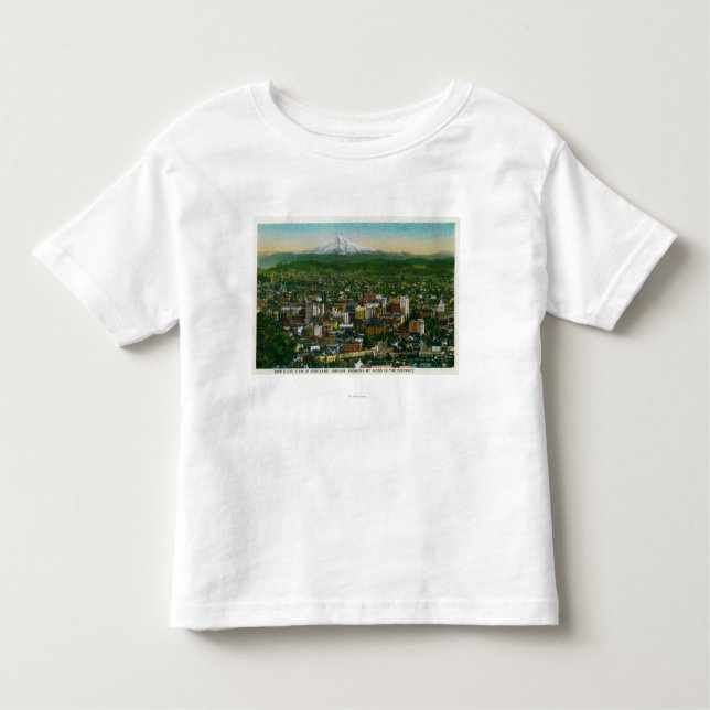 Portland and Mt. Hood in the distance Toddler T-Shirt (Front)
