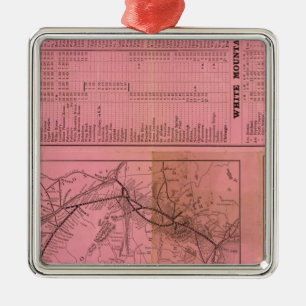 Portland and Ogdensburg Railroad and connections Metal Ornament