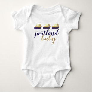 Portland Baby Oregon Marionberry Berry Pie Slice Bodysuit