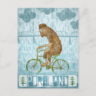 Portland Bigfoot Postcard