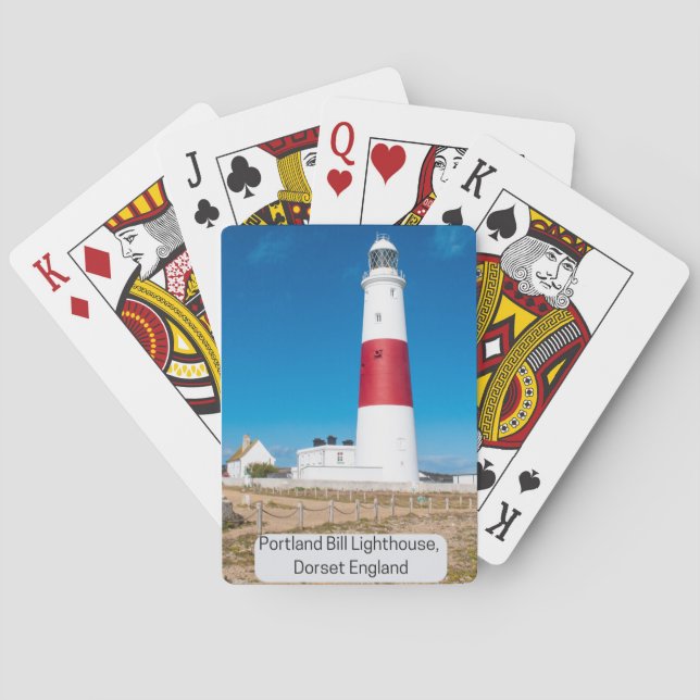 Portland Bill Lighthouse, Dorset playing cards (Back)
