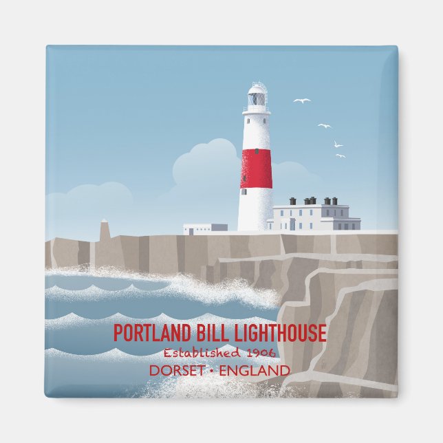 Portland Bill Lighthouse Magnet (Front)