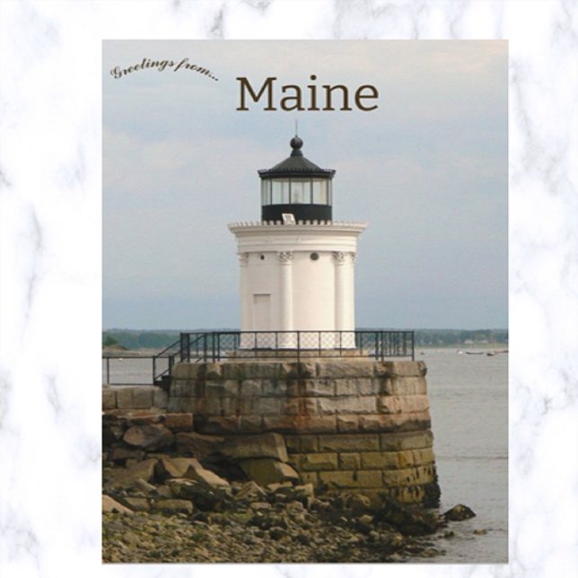 Portland Breakwater Light South Portland Maine USA Postcard (Creator Uploaded)