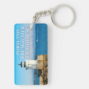 Portland Breakwater Lighthouse, Maine Key Ring
