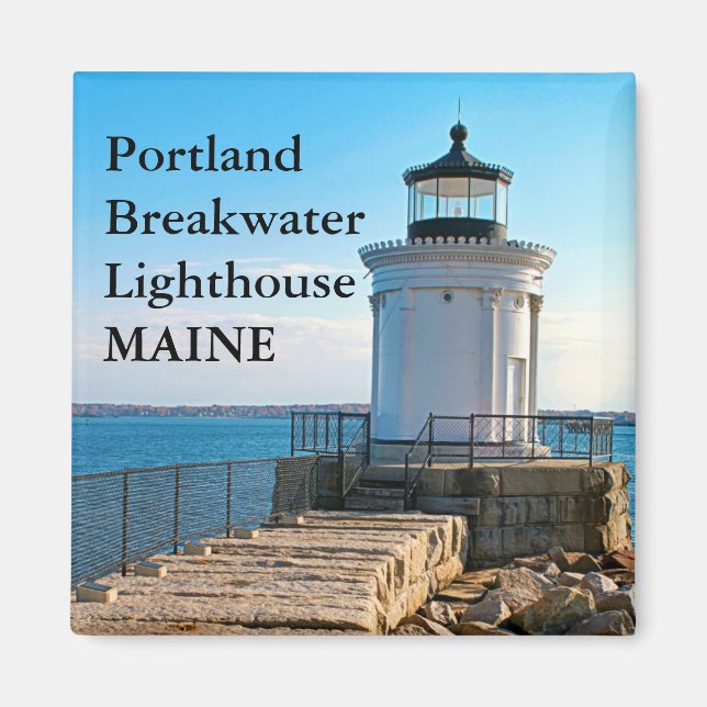 Portland Breakwater Lighthouse, Maine Magnet (Front)