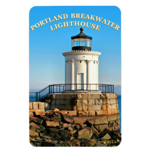 Portland Breakwater Lighthouse, Maine Photo Magnet