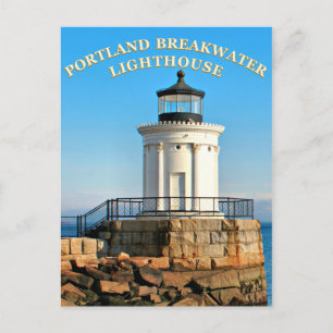 Portland Breakwater Lighthouse, Maine Postcard