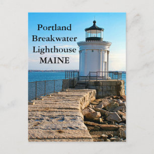Portland Breakwater Lighthouse, Maine Postcard