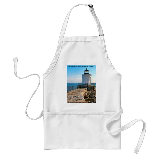Portland Breakwater Lighthouse, Maine Standard Apron (Front)