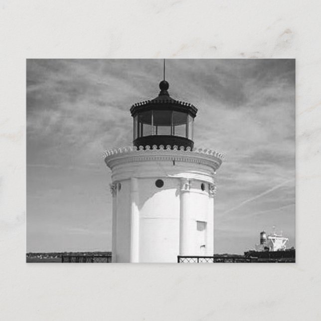 Portland Breakwater Lighthouse Postcard (Front)