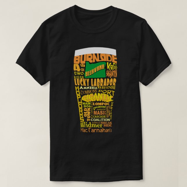 Portland Breweries Essential T-Shirt (Design Front)