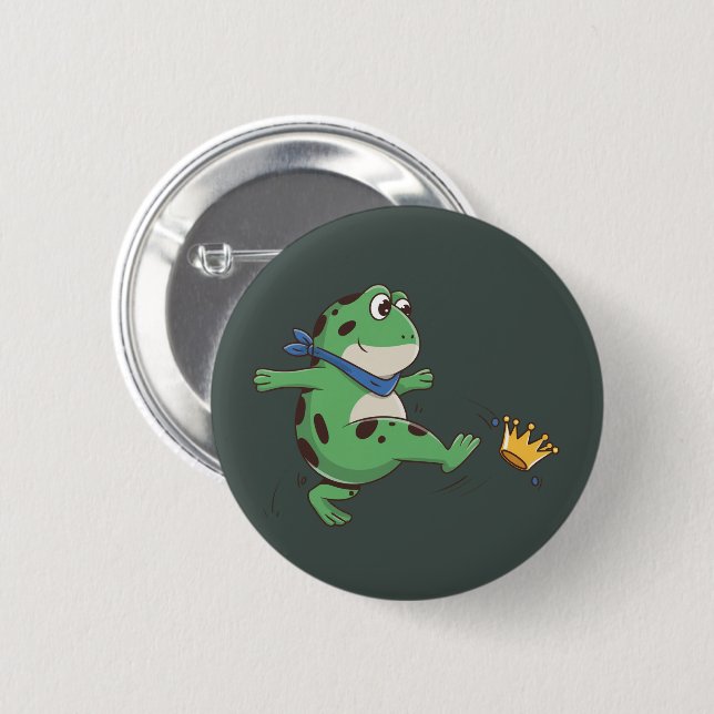 Portland Frog Protest Anti ICE  6 Cm Round Badge (Front & Back)