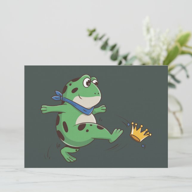 Portland Frog Protest Anti ICE  Invitation (Standing Front)