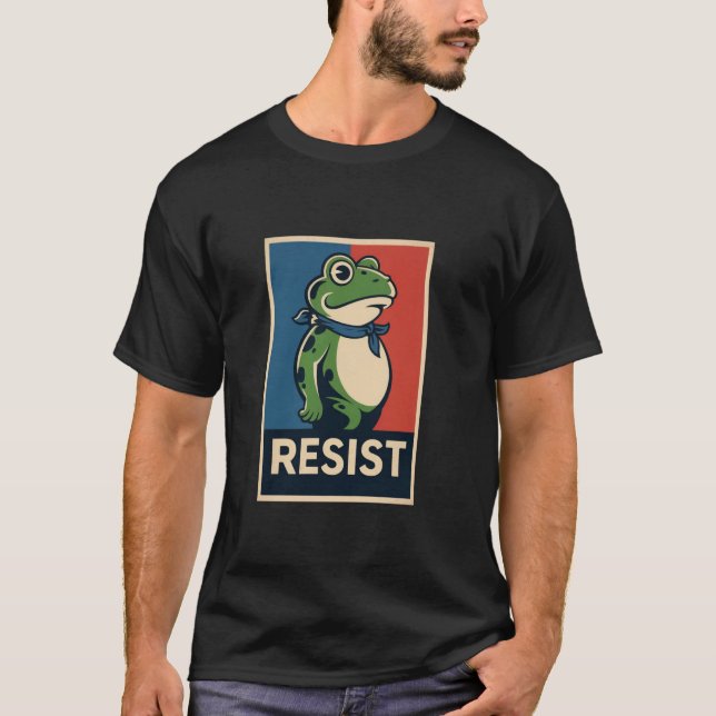 Portland Frog Protest Anti Ice Resistance I Stand  T-Shirt (Front)