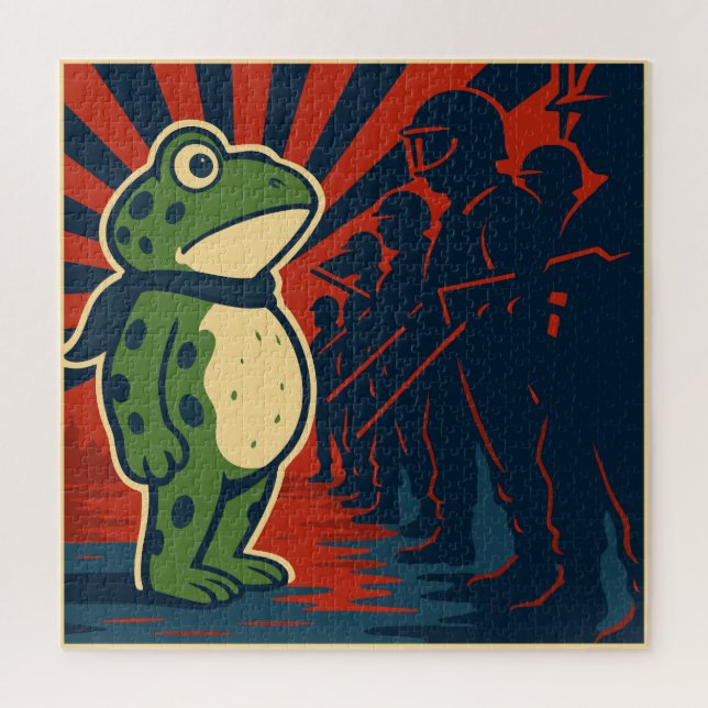 Portland Frog Protest Jigsaw Puzzle (Vertical)