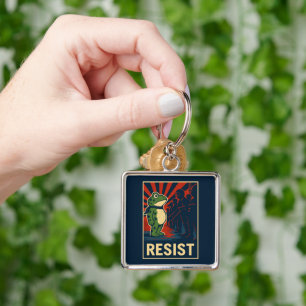Portland Frog Protest Key Ring