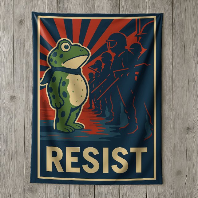 Portland Frog Protest Sherpa Blanket (Creator Uploaded)