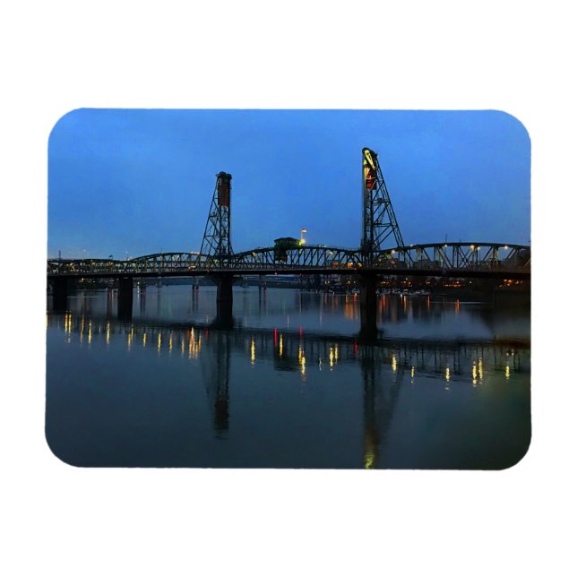 Portland Hawthorne Bridge #2 Magnet (Horizontal)