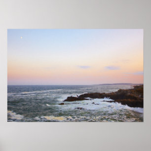 Portland Head and view to Atlantic Ocean Poster