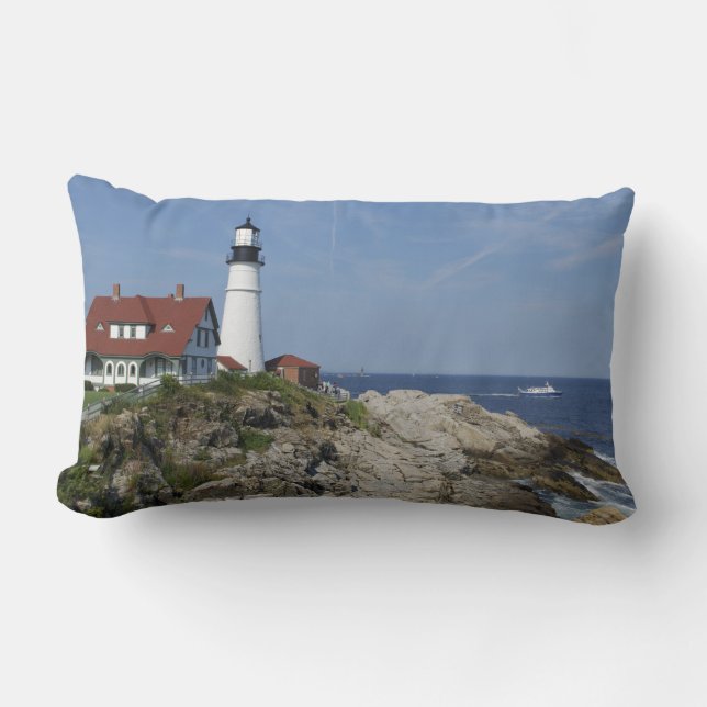 Portland Head Light, Cape Elizabeth,Maine, Lumbar Cushion (Front)