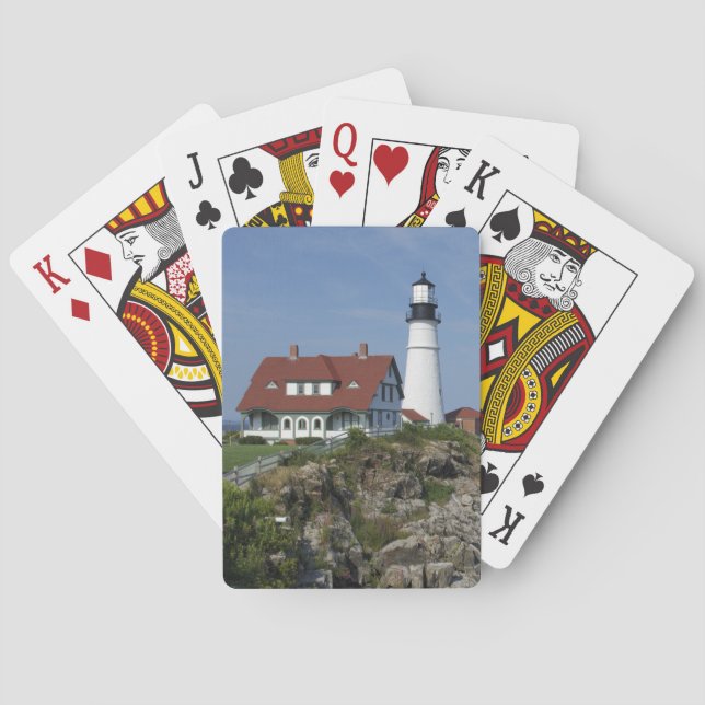 Portland Head Light, Cape Elizabeth,Maine, Playing Cards (Back)