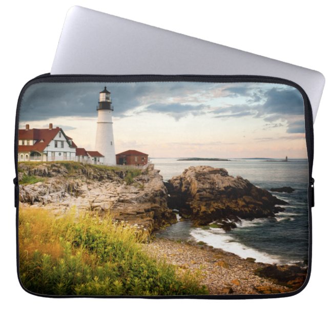 Portland Head Light | Cape Elizabeth ME Laptop Sleeve (Front)