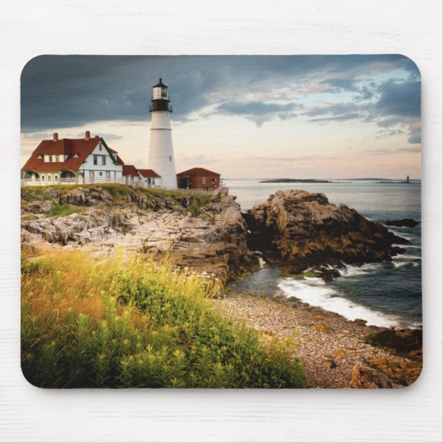 Portland Head Light | Cape Elizabeth ME Mouse Pad (Front)
