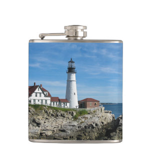 Portland Head Light Hip Flask