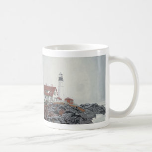 Portland Head Light in Fog Coffee Mug