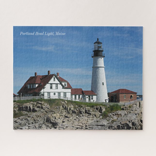 Portland Head Light Maine Lighthouse Jigsaw Puzzle (Horizontal)