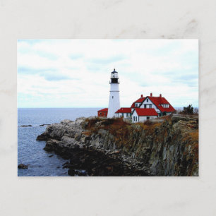 Portland Head Light, Maine, Postcard