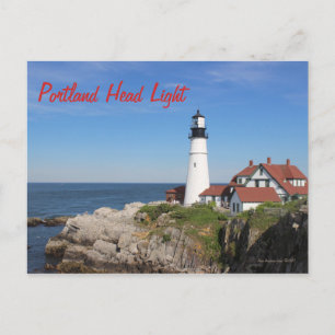 Portland Head Light postcard