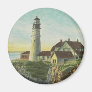 Portland Head Light Watercolor Magnet