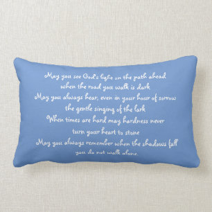 PORTLAND HEAD LIGHT "YOU DO NOT WALK ALONE PILLOW