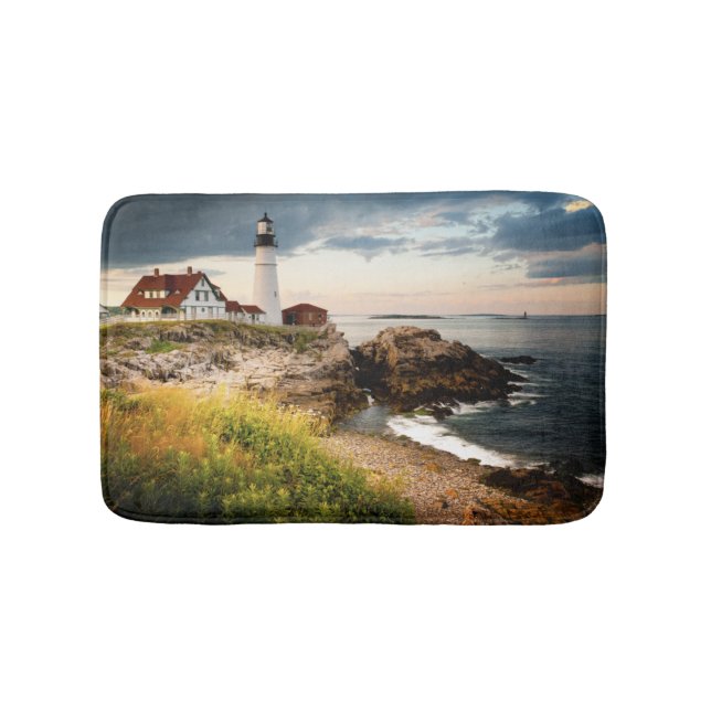 Portland Head Lighthouse | Cape Elizabeth, Me Bath Mat (Front)