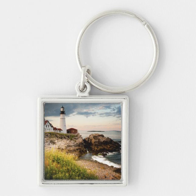 Portland Head Lighthouse | Cape Elizabeth, Me Key Ring (Front)