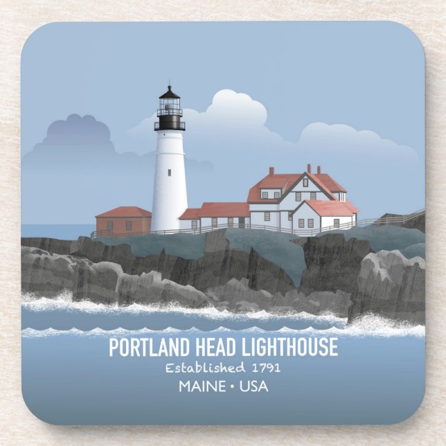 Portland Head Lighthouse Coaster (Front)