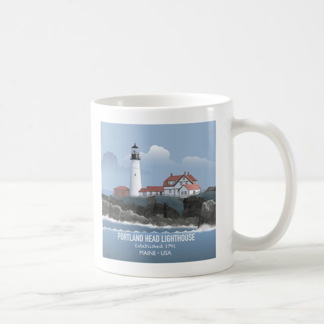 Portland Head Lighthouse Coffee Mug (Right)