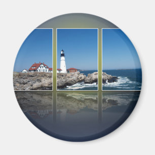 Portland Head Lighthouse Cut Up Magnet