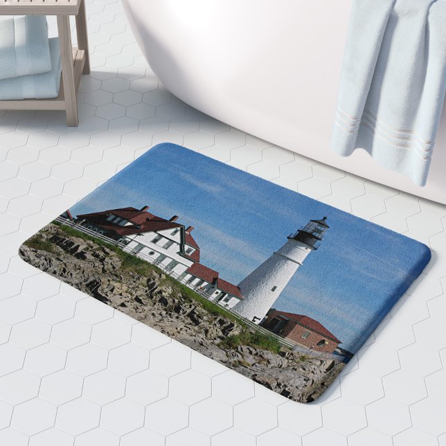 Portland Head Lighthouse Maine Bath Mat (Creator Uploaded)