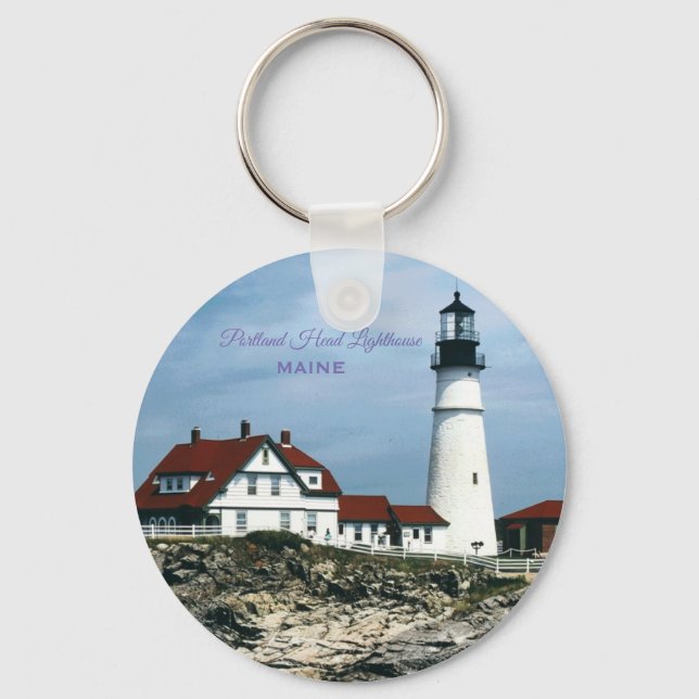 Portland Head Lighthouse - Maine Key Ring (Front)