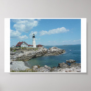 Portland Headlight Poster