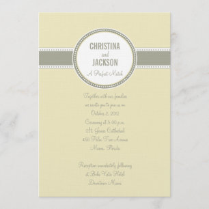 Portland Invite:  Vanilla Invitation