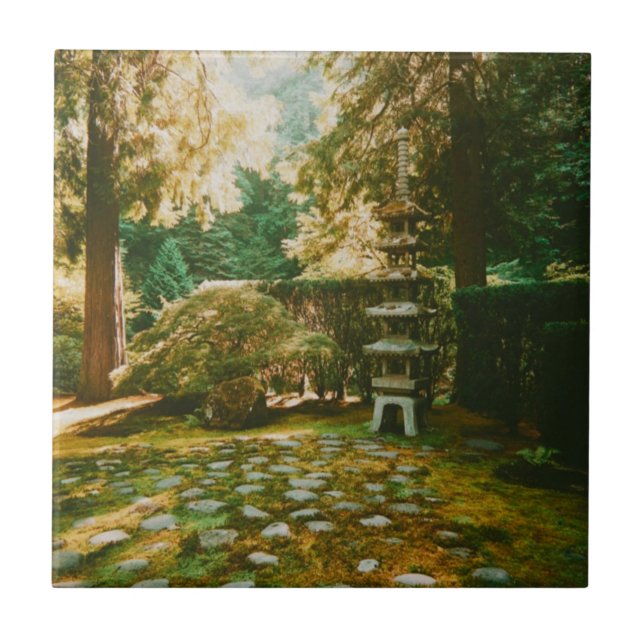 Portland Japanese Garden Ceramic Tile (Front)